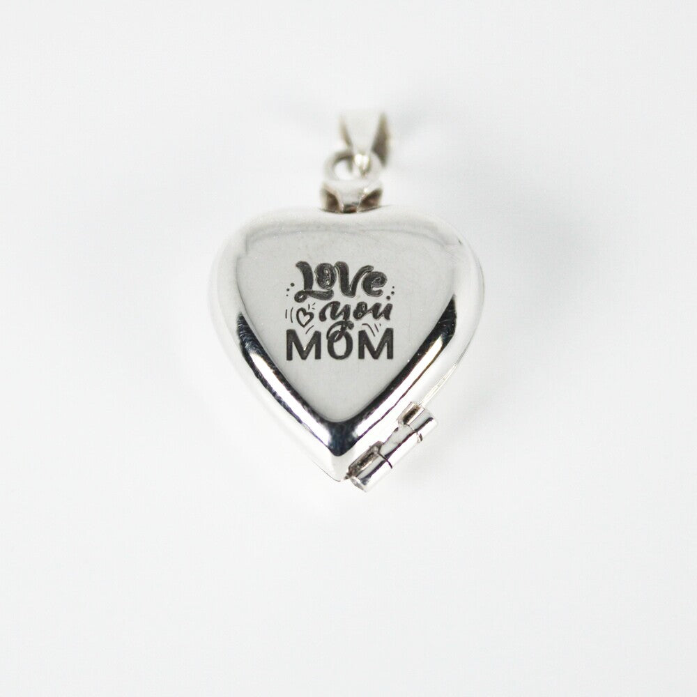 "Love You Mom" Heart Locket