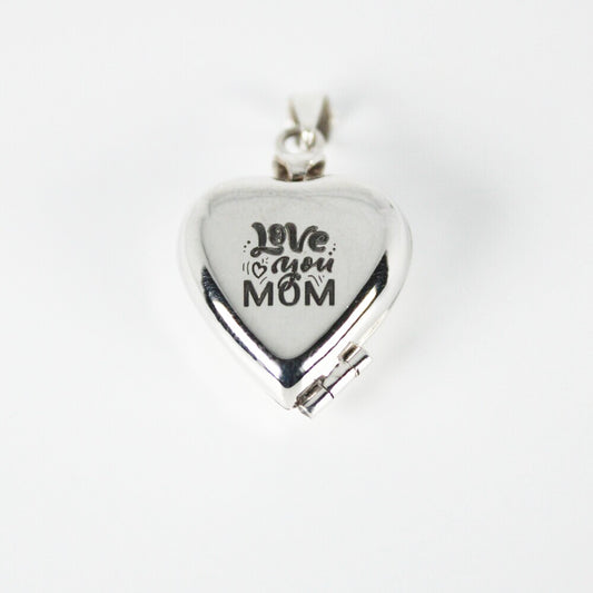 "Love You Mom" Heart Locket