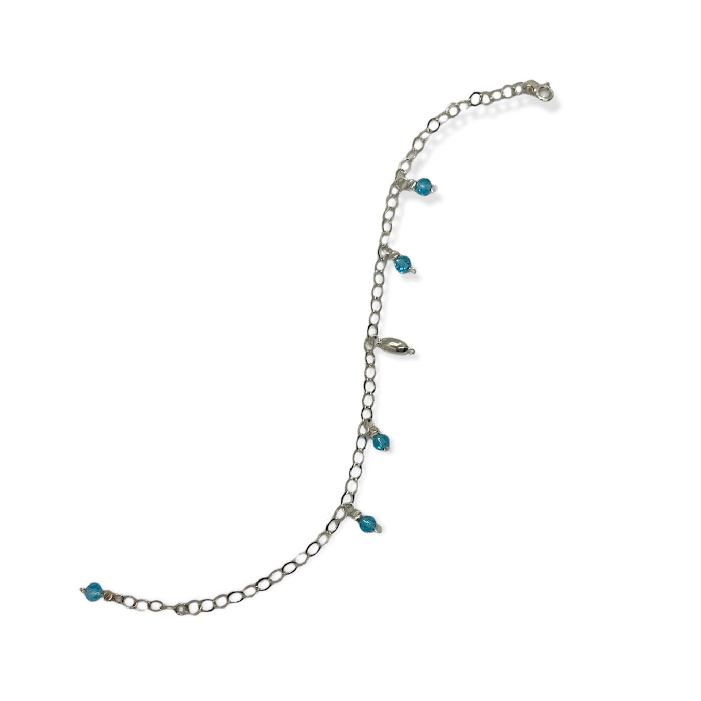 Teal Anklet